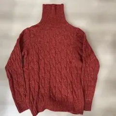 FRADI ニット ハイネックセーター レッド