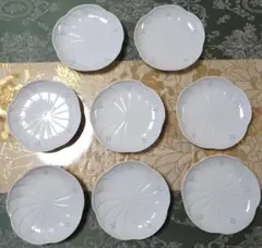 有田焼　中皿　8枚セット　食器　皿　丸皿　ホタル透かしのサムネイル
