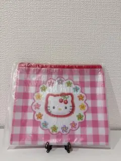 ハッピーくじ ハローキティ50周年 フラットポーチ D賞 レトロ ビニールポーチ