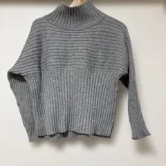 【ROPÉ PICNIC 】グレー タートルネックセーター 38