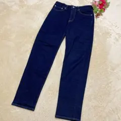 【GUジーユー】ストレッチ スリム ジーンズ デニムパンツ ダークブルー Ｓ