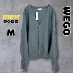 ＄【新品】WEGO ドロップショルダーニットカーディガン M ユニセックスのサムネイル