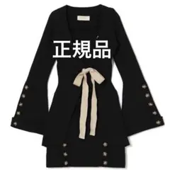 ワンピース andmary Rola ribbon set up black ANDMARY】Rola ribbon set up