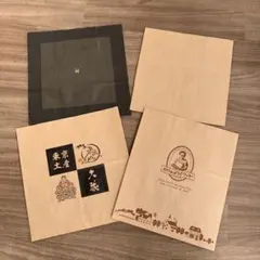 大きめ紙袋 ショッパー クラフト素材 4枚セット 紙袋まとめ売り