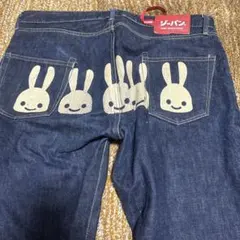 CUNE ジーパン デニムパンツ うさぎ柄 日本製のサムネイル