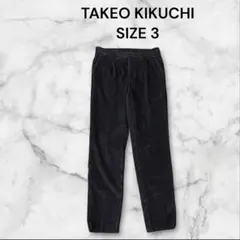 ①TAKEO KIKUCHI コーデュロイ スラックス サイズ3ブラックのサムネイル