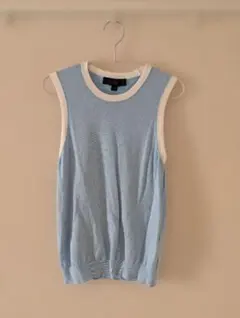 ZARA 水色 ノースリーブニット