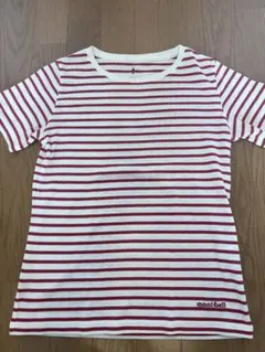 mont-bell モンベル　ボーダーTシャツ レッド Mサイズのサムネイル