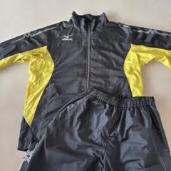 Mizuno メンズウィンドブレーカー　上下セット黒/黄