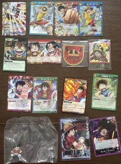 ワンピース ルフィ カード、グッズ まとめ売り