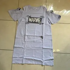 ★美品★ブルークロスガールズ　MARVEL 半袖ワンピース Lサイズのサムネイル