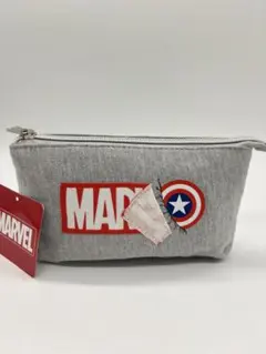 新品未使用　MARVEL アメリカ ポーチ グレーのサムネイル