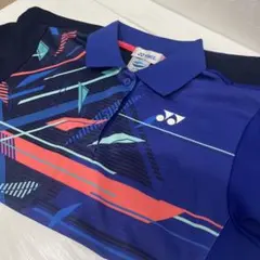 YONEX バドミントン ポロシャツ M 青