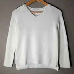 難あり【GEORGES RECH】Vネックニット(36/S)シミ汚れ