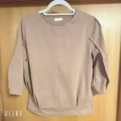 LAITE ベージュ 五分袖 トップス