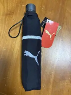 PUMA 折り畳み傘 黒 3段
