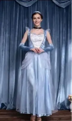 【シンデレラドレス】ディズニー★レディース　ハロウィン 仮装 大人 コスプレ