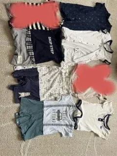 夏　半袖ロンパースセット 80センチ