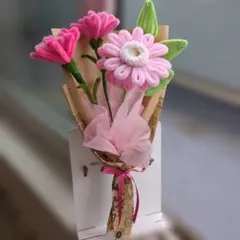 モールフラワー✿ピンクのカーネーション 枯れない花 プレゼント