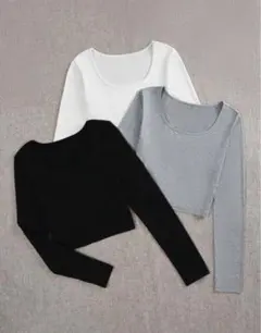 送料込☆短丈ロンT☆3点セット！