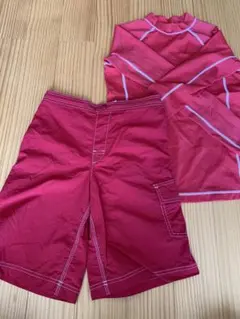 水着　赤　上下セット　140〜150位　キッズ