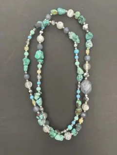 【お値下げ！】ターコイズ　ロングネックレス
