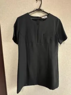 SHIROTA/エステユニフォーム Lサイズ 黒 チュニック/クリーニング済み