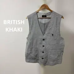 BRITISH KHAKI ベスト グレー