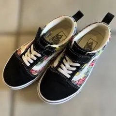 VANS スニーカー ブラック/マルチカラー　19センチ