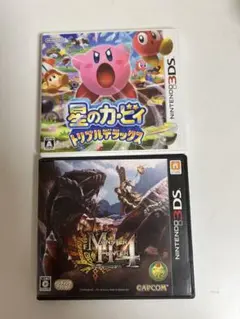 3DS ゲームソフト 星のカービィ、モンスターハンター