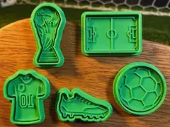 FIFAワールドカップ サッカー クッキー型 5個セットのサムネイル