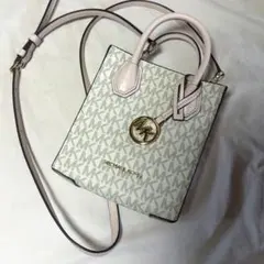 MICHAEL KORS ミニショルダーバッグ ホワイト ピンク