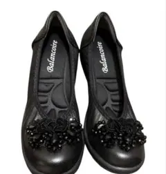 極美品　Balancoire ブランコワール 羊皮 軽量 ビジュー　22.5cm