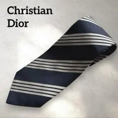 美品✨Christian Dior ディオール　ストライプ　シルクネクタイ