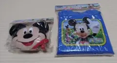 ミッキーマウス　同乗器クッションカバー＆パッドセット