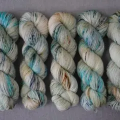 手染め毛糸〈地中海〉100g 400m fingering 中細