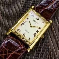 腕時計 セイコー レディース エクセリーヌ 装飾文字盤 美品 ベルト付