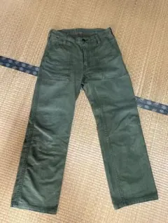 IRON HEART ワークパンツ オリーブグリーン