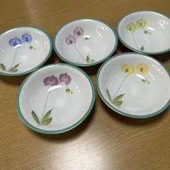 香蘭社 胡蝶蘭 深皿 5枚セットのサムネイル