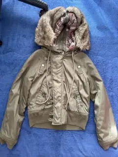 Diesel オリーブMA-1 ジャケット ファー付き