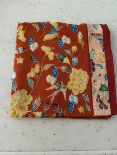 和柄　花柄ハンカチ