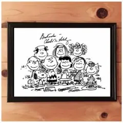 スヌーピー 40周年 記念 限定 フレーム アート ヴィンテージ PEANUTS