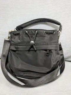 green label relaxing 巾着ショルダーバッグ 黒【小】のサムネイル
