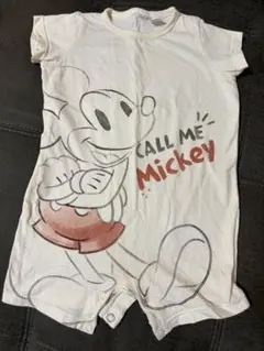 H&M Disney ミッキー ロンパース カバーオール 70cm