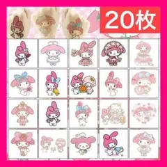 20枚 マイメロディ タトゥーシール ボディシール ボディペイント クリスマス4
