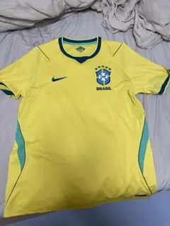 【希少・XL】ナイキ ブラジル代表 スポンサーロゴ付 ポロシャツ イエロー 希少・XL】ナイキ ブラジル代表 スポンサーロゴ付 ポロシャツ イエロー