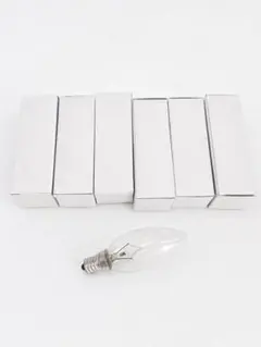 シャンデリア球 クリア電球 110V 40W 7本セット 白熱電球 まとめ売り