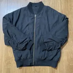 GU ブラック MA-1ジャケット 34-02 160 キッズ