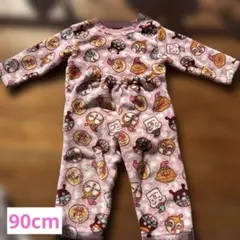 アンパンマン　パジャマ　もこもこ　ピンク　ボタン付き