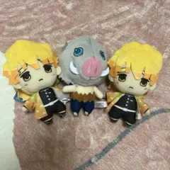 鬼滅の刃　我妻善逸　伊之助　ぬいぐるみ